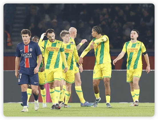 阿什拉夫破门 巴黎1-1南特联赛5连胜遭终结仍领跑 