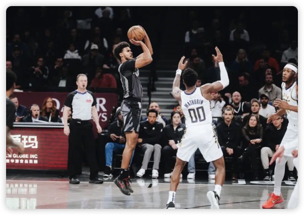 约翰逊26+7哈里伯顿17分 崔永熙未登场篮网胜步行者