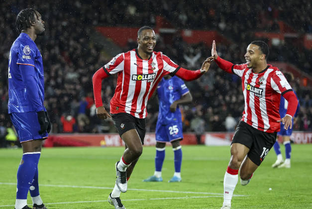 恩昆库马杜埃凯传射建功 切尔西5-1十人南安普顿 