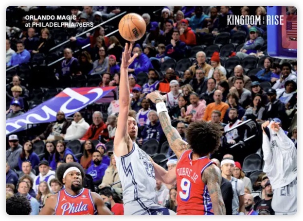 乔治回归21+9瓦格纳空砍30分 恩比德休战76人复仇魔术