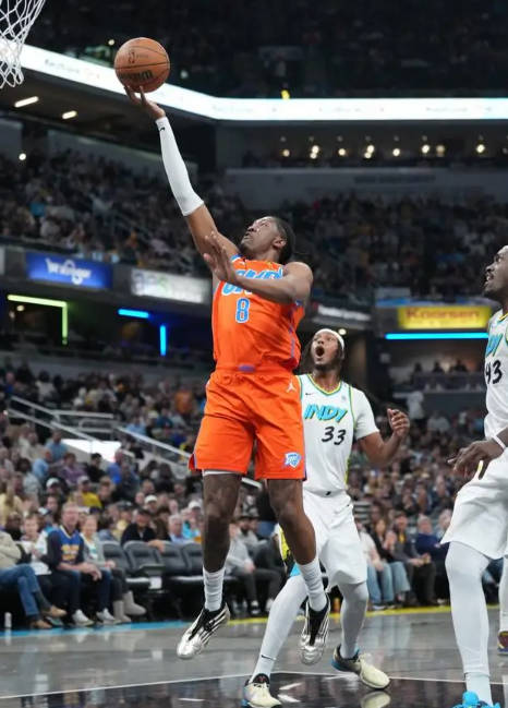 亚历山大45分7篮板8助攻 雷霆客场险胜步行者