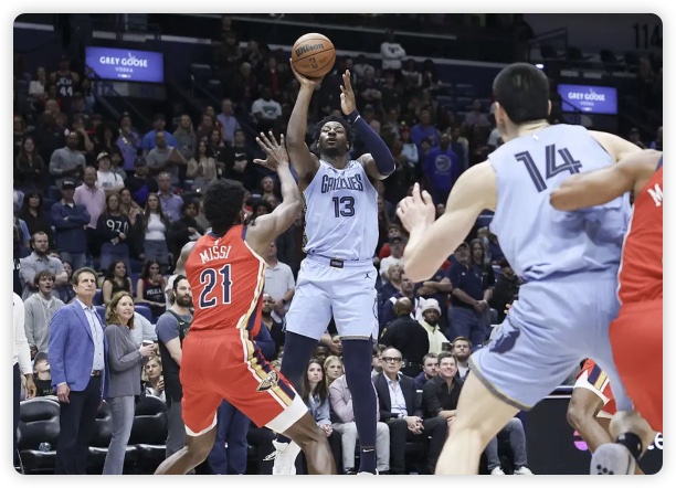 莫兰特25+7杰克逊33分 灰熊客场赢球送鹈鹕9连败