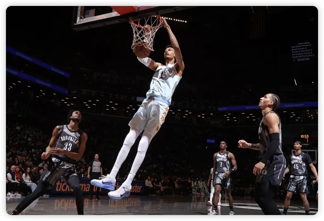 文班亚马19分6封盖保罗5分5助攻 马刺客场击败篮网