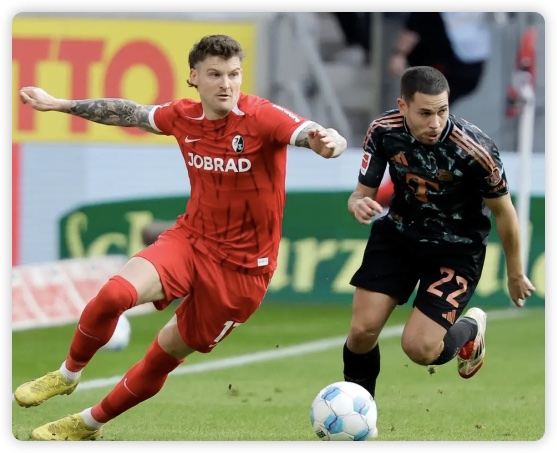 凯恩破门金玟哉头球建功 拜仁2-1弗赖堡喜迎5连胜