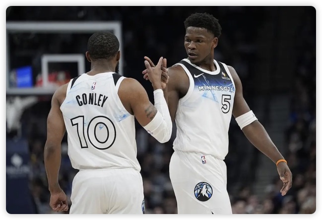 爱德华兹23分戈贝尔18+10 森林狼擒老鹰3连胜