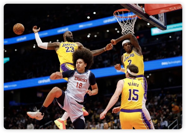 詹姆斯24+11八村塁22分 浓眉缺阵湖人狂胜送奇才16连败