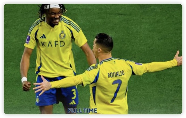 利雅得胜利4-0迪拜祈祷距榜首3分 C罗双响马内造点+献助攻