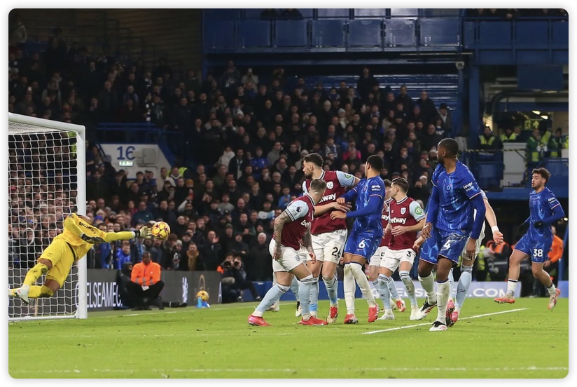 切尔西2-1逆转西汉姆 内托破门帕尔默造乌龙科尔维尔送礼