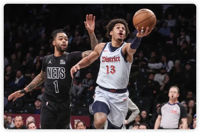 普尔19+8约翰逊25分 库利巴利三双奇才胜篮网