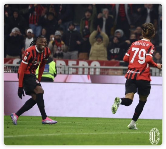 亚伯拉罕2球 菲利克斯首秀建功米兰3-1罗马进4强 