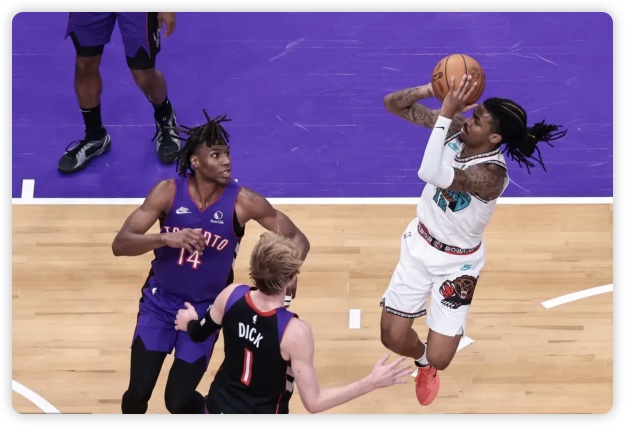 杰克逊32分莫兰特26+5 灰熊大胜猛龙取4连胜 