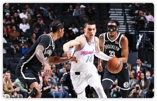 拉塞尔17分 希罗22投15分 热火末节崩盘单节9分被篮网逆转