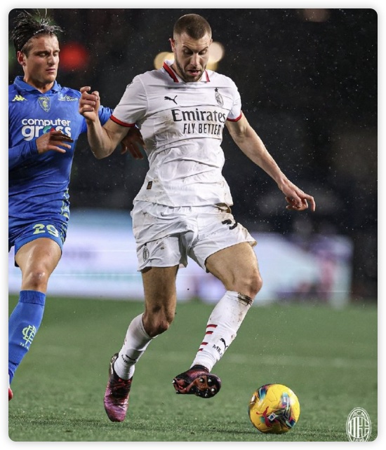 莱奥破门希门尼斯处子球 十人米兰2-0十人恩波利 