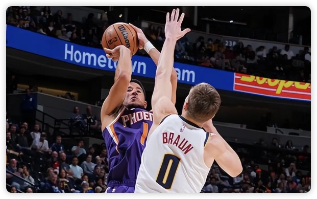 约基奇26+11+9布克24+7 掘金击败太阳夺6连胜