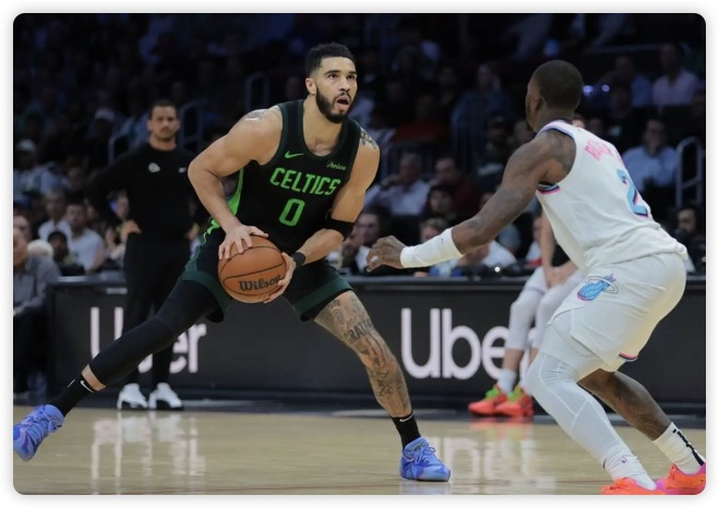 塔图姆第三节20分&33+8 维金斯首秀12中3 绿军扑灭热火