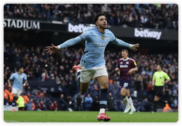 升第4！曼城4-0横扫纽卡 马尔穆什戴帽麦卡蒂破门哈兰德助攻+伤退