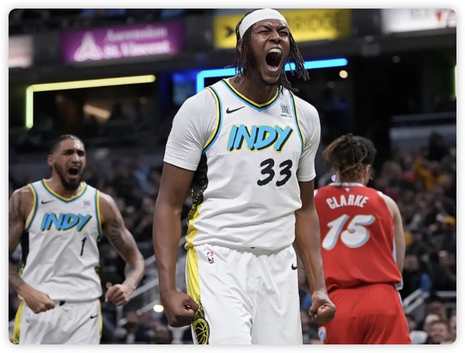 哈里伯顿22+9贝恩23分 特纳两双步行者胜灰熊