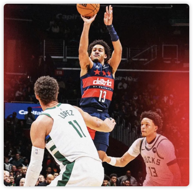 字母18分&6犯离场萨尔22分 库兹马19+8雄鹿险胜奇才