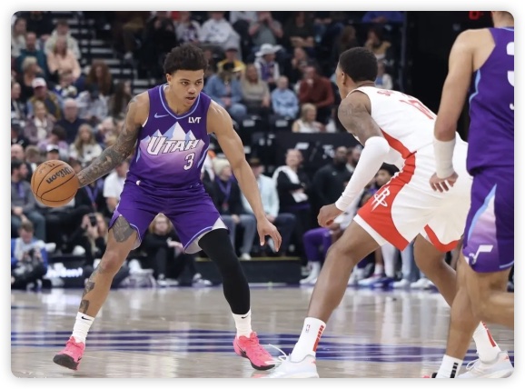 申京27+12乔治30+8 马尔卡宁23分火箭遭爵士逆转