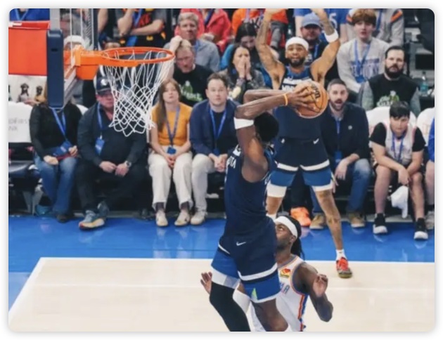 爱德华兹准三双SGA空砍39分 森林狼大逆转加时胜雷霆