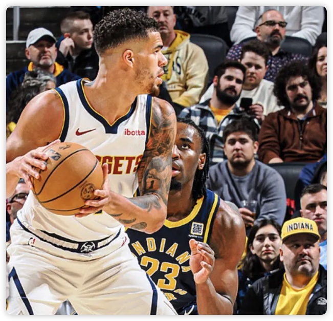 约老师三双哈里伯顿19+14 戈登25分掘金胜步行者 