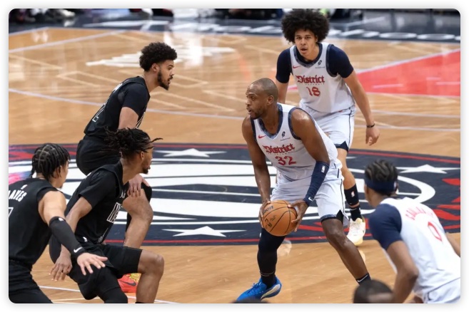 普尔26分约翰逊17分 库利巴利20+5奇才胜篮网