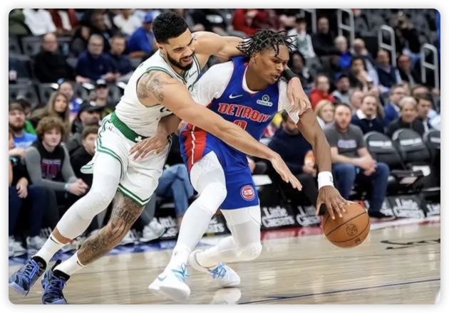 坎宁安21+11塔图姆27分 比斯利神准活塞胜绿军豪取8连胜