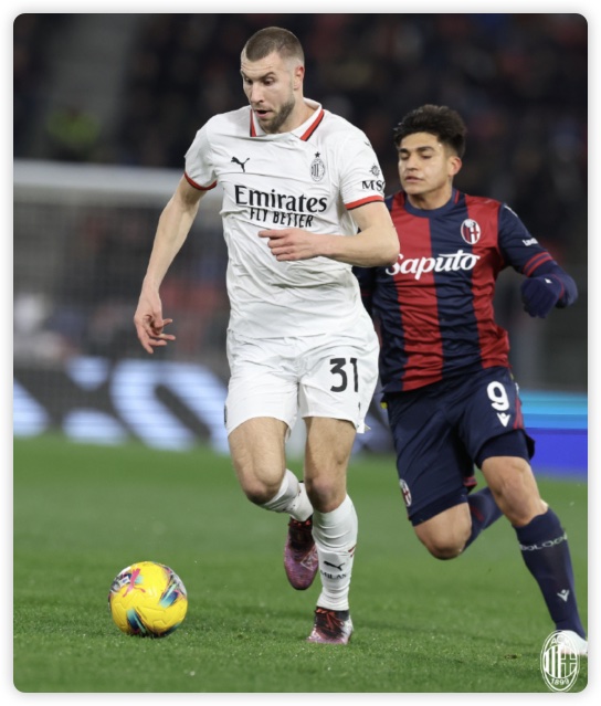 莱奥单刀破门 AC米兰1-2遭博洛尼亚逆转跌至第八 