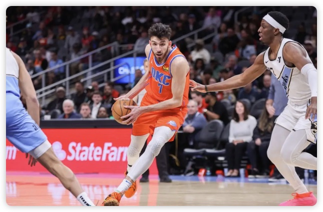 亚历山大31+5杨19+12 杰伦威20+8雷霆轻取老鹰 