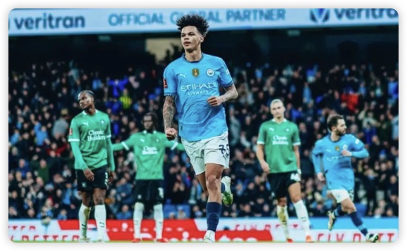 德布劳内传射哈兰德助攻 曼城3-1普利茅斯晋级 