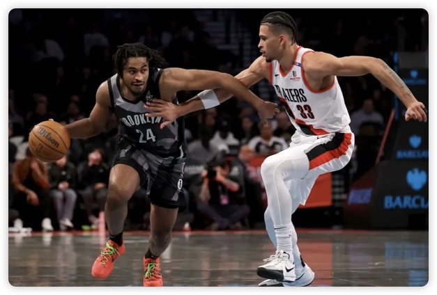 托马斯复出16分夏普25+5 开拓者送篮网3连败