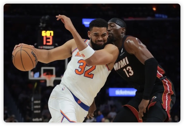 布伦森31+5+6阿德巴约30+7 尼克斯加时险胜热火