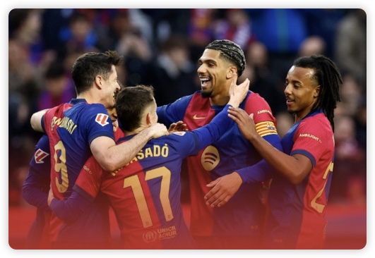 六连胜！巴萨4-0十人皇社1分领跑 阿劳霍传射莱万建功卡萨多首球