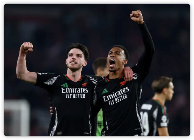 厄德高2射1传梅里诺传射 阿森纳6人建功7-1大屠杀 