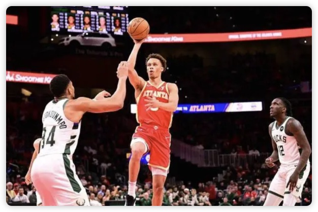 字母哥26+11+10 利拉德23+5 特雷-杨28+13 雄鹿力擒老鹰