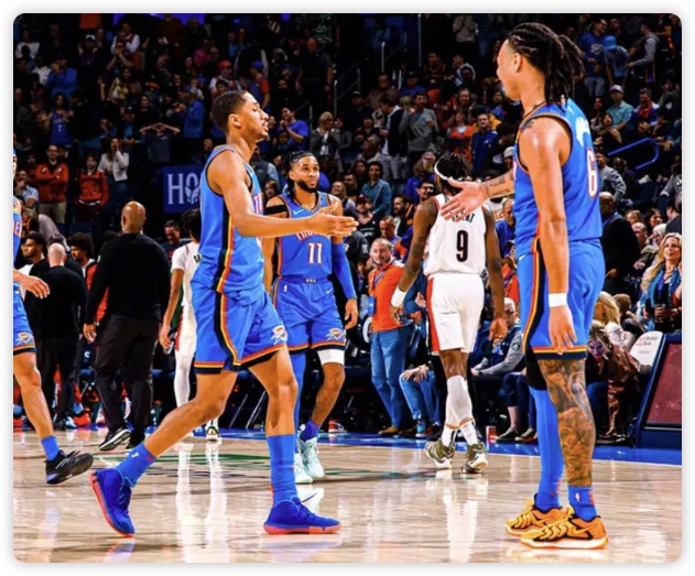 维金斯30+5 杰林威三双 雷霆主力缺阵仍擒开拓者迎6连胜