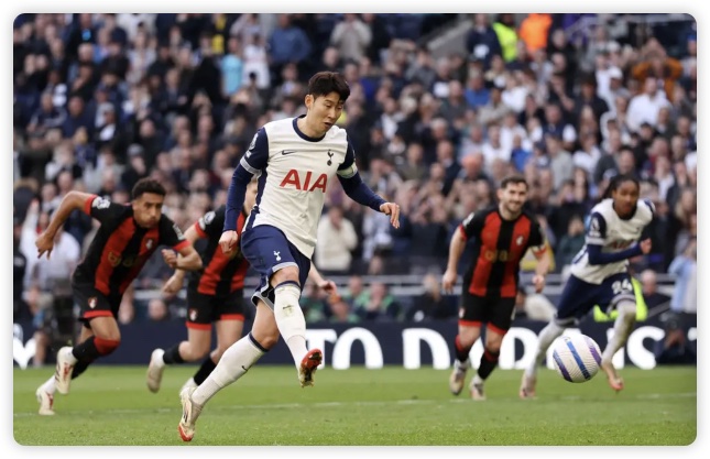 孙兴慜替补登场献绝平 热刺连追两球2-2伯恩茅斯 