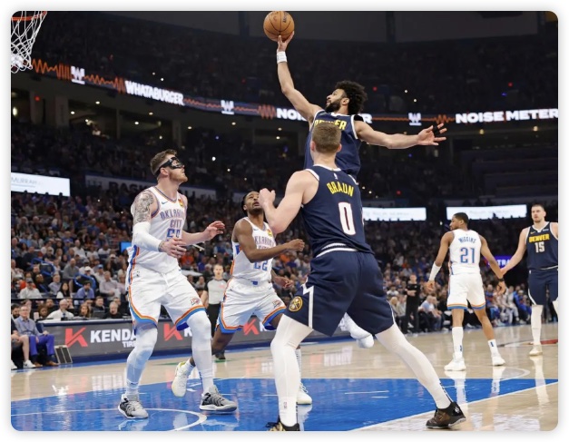 约基奇35+18+8 穆雷34分 SGA25+7 掘金末节三分雨复仇雷霆！