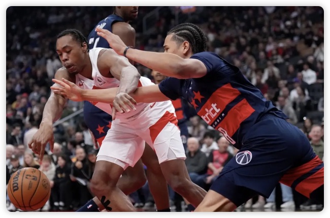 AJ-劳森32+12 普尔16分 猛龙6人上双击退奇才