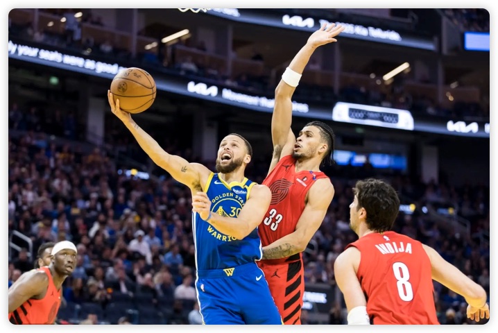 替补56分制胜！库里24分 巴特勒三双 勇士4人20+击退开拓者