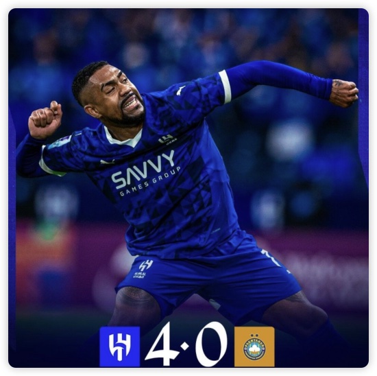 新月4-0总比分4-1塔什干棉农进八强 马尔科姆破门多萨里点射