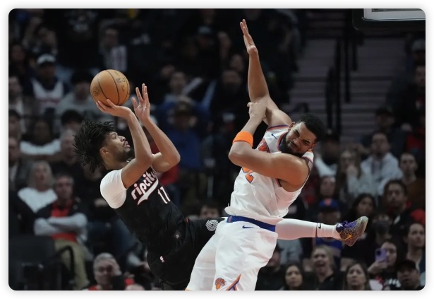 大桥33分+三分绝杀 阿夫迪亚27+15 尼克斯加时送开拓者5连败