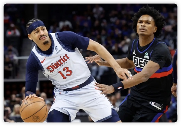 普尔17+6坎宁安空砍38+10 奇才7人上双险胜活塞