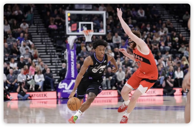 克拉克森19分巴恩斯20+10 奎克利20+5猛龙送爵士8连败