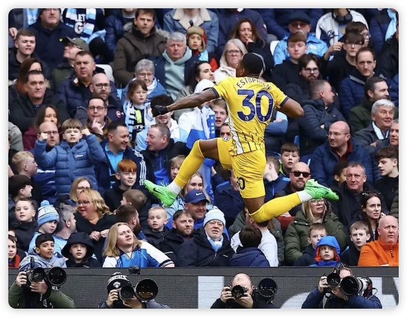 哈兰德点射马尔穆什世界波+造点 曼城2-2布莱顿 