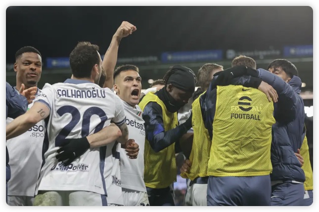 奥古斯托劳塔罗破门 10人国米2-0胜10人亚特兰大 