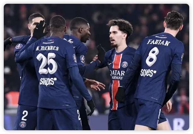 登贝莱建功鲁伊斯2助攻 巴黎3-1马赛19分优势领跑 