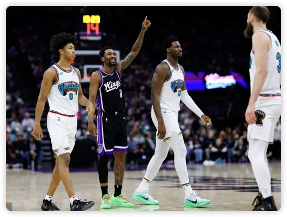 蒙克28+7 贝恩赛季新高44分 国王3人20+击退灰熊止4连败