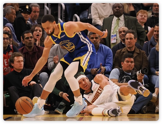 库里低效20+7约老师缺阵 威少三双残阵掘金胜勇士 