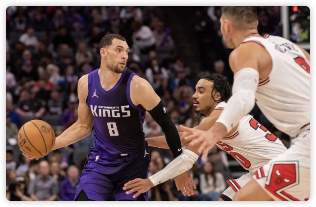 武切维奇24+14拉文战旧主低迷 蒙克34分国王不敌公牛